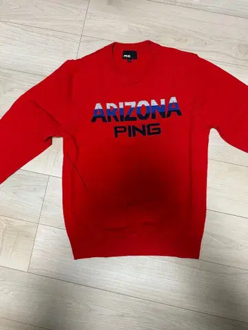 PING ARIZONA 빨간색 크루넥 스웨터