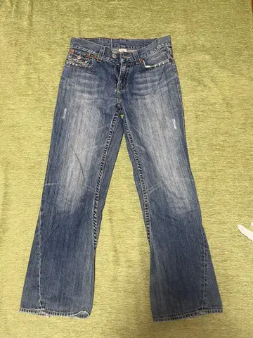 트루 릴리젼 블루 스트레이트 데님