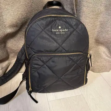 kate spade 블랙 퀼팅 백팩
