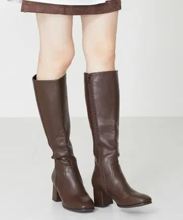 ORiental TRaffic 슬림 레그 스퀘어토 힐 롱 부츠