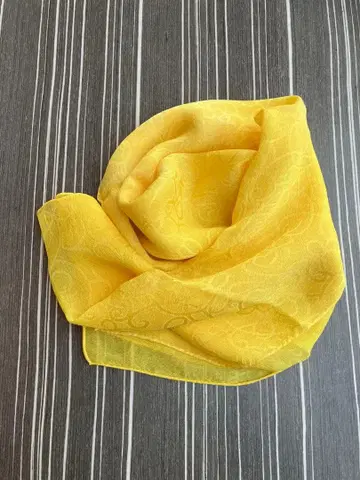 초목 염색 실크 스톨 치자 열매 다나카 직염료점