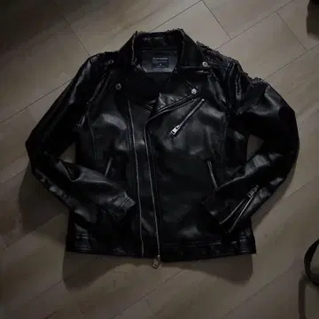 00s 레더 재킷 짧은 기장