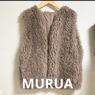 MURUA 인조 모피 베스트