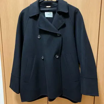 이에나 슈퍼160 더블 페이스 숏코트 (네이비) 36 사이즈