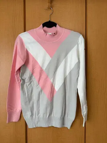 TaylorMade 여성용 스웨터 핑크/화이트/그레이