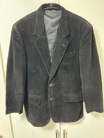 블랙 코듀로이 자켓