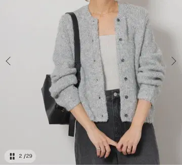 relume 저널 스탠다드 키라키라 크롭 니트