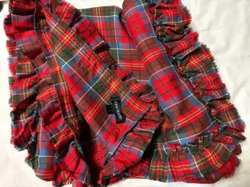 제인 마플 타탄 체크 대형 스톨