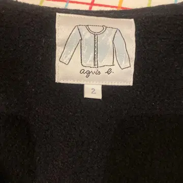 에네스베 맨투맨 가디건 사이즈 2 속기모 블랙