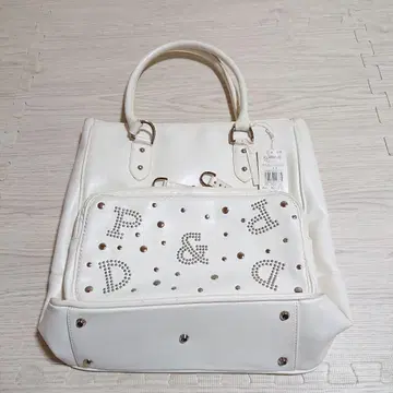 미사용 새상품 핑키&다이앤 화이트 토트백