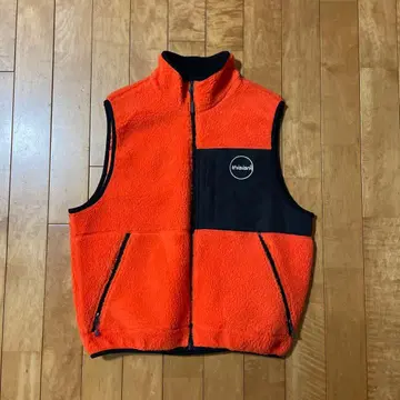 thisisneverthat 플리스 베스트 오렌지/블랙