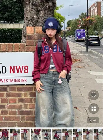 누구 봄 1980 프린트 후드티