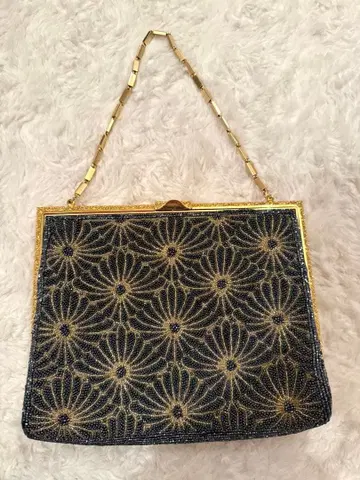 꽃무늬 비즈 자수 일본 의류용 백 럭셔리 백 한 번 사용