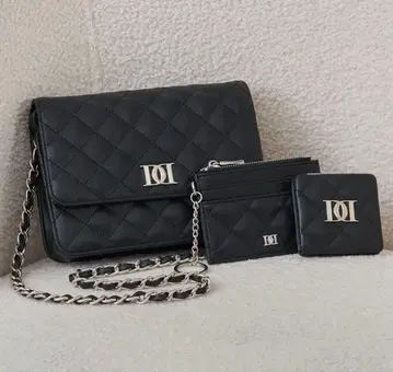 다리치 DD 로고 퀼팅 트래블 세트 BLK 블랙