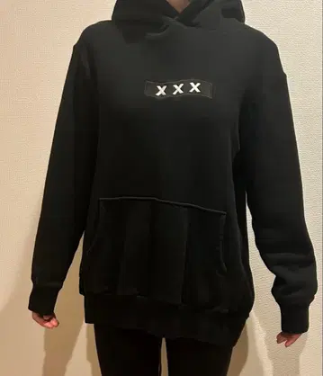 GOD SELECTION XXX 블랙 후드티