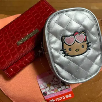 헬로키티 My 헬로키티 퀼트 자수 파우치 지갑