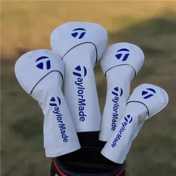 미사용 새상품 TaylorMade 골프 헤드커버 4개 세트 화이트