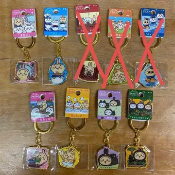 치이카와 토끼 지역 한정 키링 6개 세트