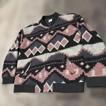 Revo. 기하학 패턴 멜톤 자켓