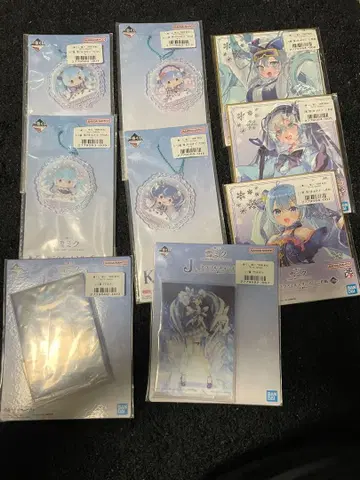 하츠네 미쿠 겨울 미쿠 1번 복권 9점 묶음 판매