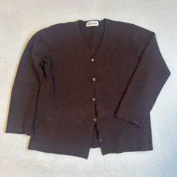 산크리에이트 니트 가디건 V넥 스웨터 겉옷 레트로 L