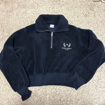MOUSSY BOA HALF ZIP 풀오버 네이비