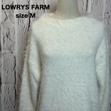 LOWRYS FARM 로리즈팜 니트 스웨터 긴팔 퍼 새상품급