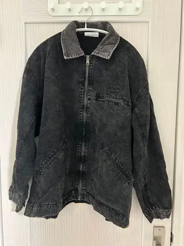 GARMENT SUPPLY INC 다크 그레이 데님 자켓