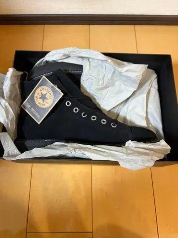 CONVERSE 블랙 하이컷 스웨이드 부츠