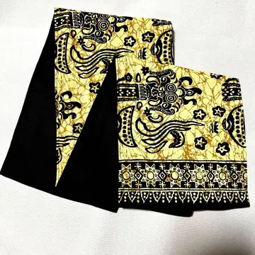 오시카츠 바딕 & 블랙 후지이 카제 스톨 리버서블 핸드메이드