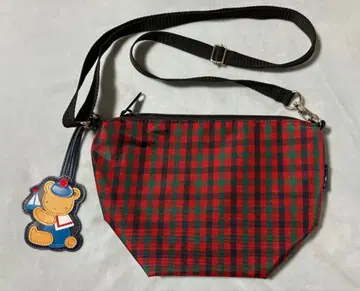 familiar 체크 무늬 숄더백