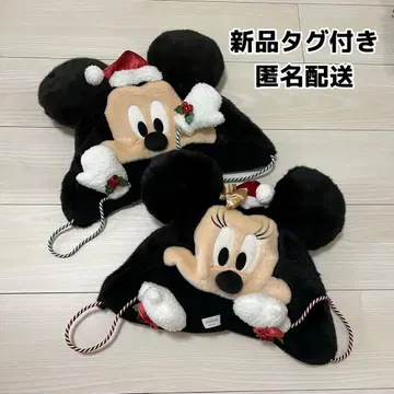 [택 포함 새상품] 디즈니 크리스마스 팬캡 미키 미니