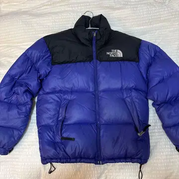 THE NORTH FACE 다운 자켓 보라색/블랙 90
