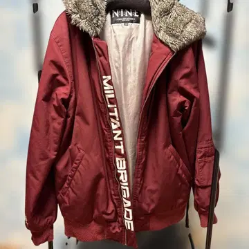 NINE RULAZ LINE MA-1 자켓 M 사이즈 버건디