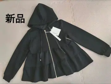 새상품 라주르 티어드 후드티 블랙 Lajour