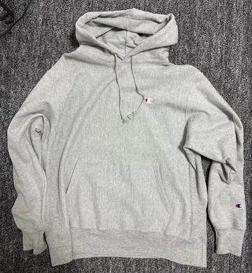 Champion Reverse Weave 후드티 XL 그레이