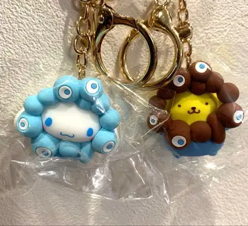 산리오 미야쿠미야쿠 변신 입체 키링 푸딩 시나모롤