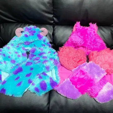 디즈니 체셔 고양이 샐리 머플러 캡 2종 세트