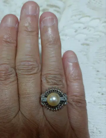 펄 천 본 시스루 반지