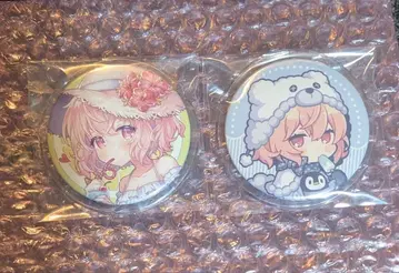 nqrse 캔뱃지 밀짚모자 시로쿠마