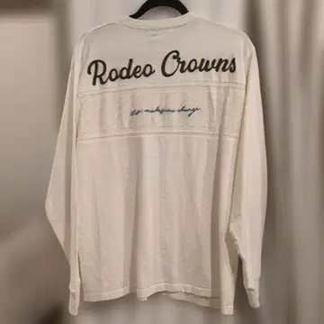 로데오 크라운즈 긴팔 티셔츠 화이트