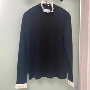 신상! OHGA BICOLOR FRILL KNIT