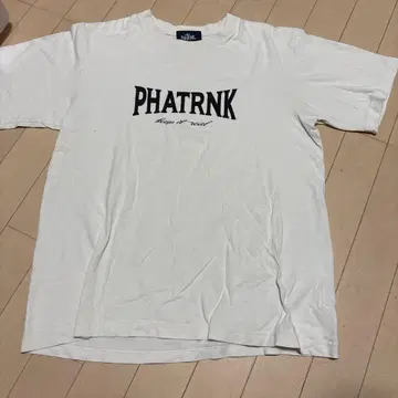 PHATRNK 프론트 프린트 T셔츠 화이트