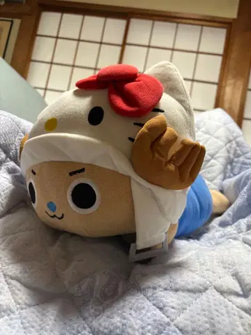 초파 키티 누워있는 특대형 봉제 인형 택 포함 미사용 새상품