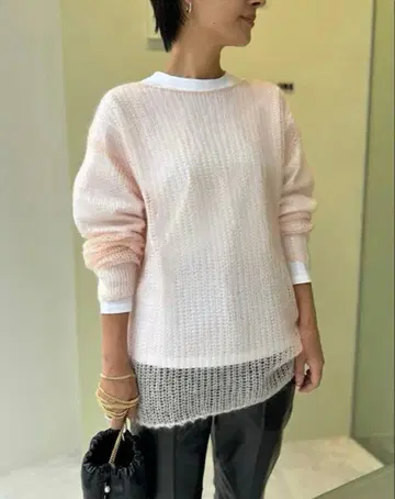 스터링 루어 모헤어 보트넥 풀오버