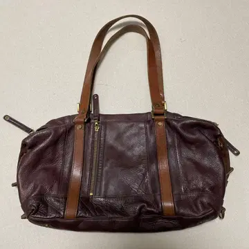 다크 브라운 가죽 백 마스터피스