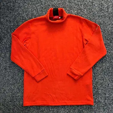 브릿지스톤 골프 터틀넥 하이넥 트레이닝복 상의 오렌지 L