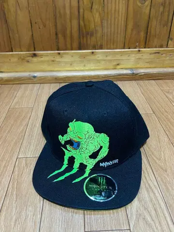 몬스터 에너지 그린 자수 캡