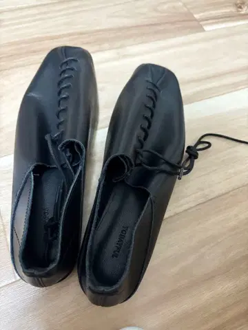 TODAYFUL 레이스업 가죽 신발 36