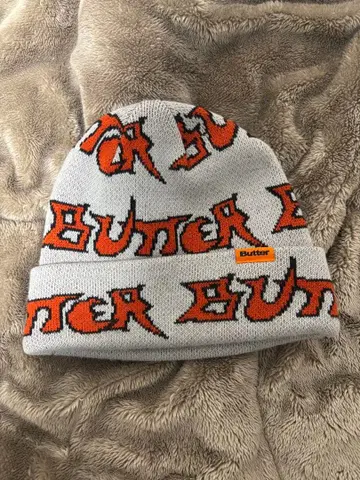 [ 완판템 ] butter goods 비니 그레이 오렌지 로고